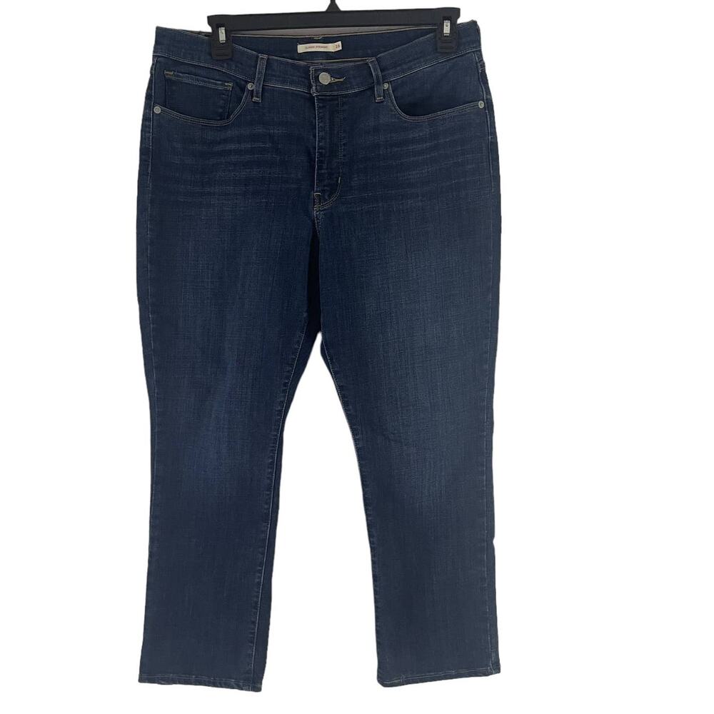 Levi's Classic Straight Plus Size 16 Dark Wash Straight Jeans